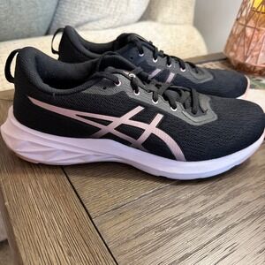 Asics Jolt 3 Womens Running Shoes Black Pink Mesh Athletic Sneakers 10